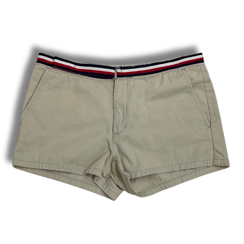 Tommy Hilfiger y2k khaki shorts with belt